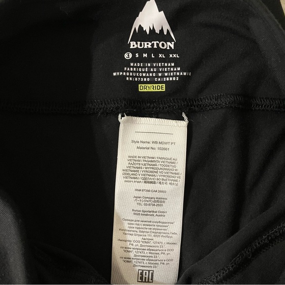 NWT Women's Burton Midweight Base Layer Pants - Picture 9 of 10